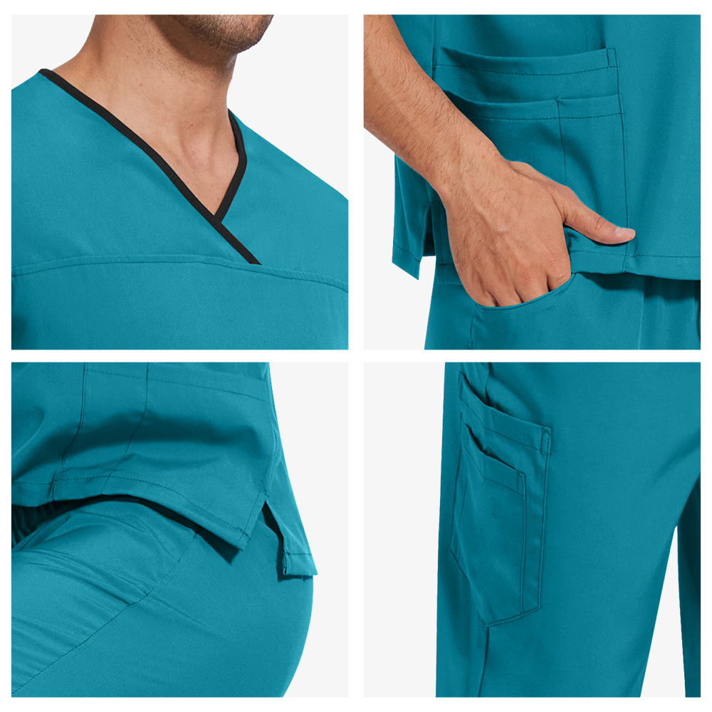 ชุดยูนิฟอร์มแพทย์ผ่าตัดแขนสั้น - Lab Coat Medical บทวิจารณ์และราคา