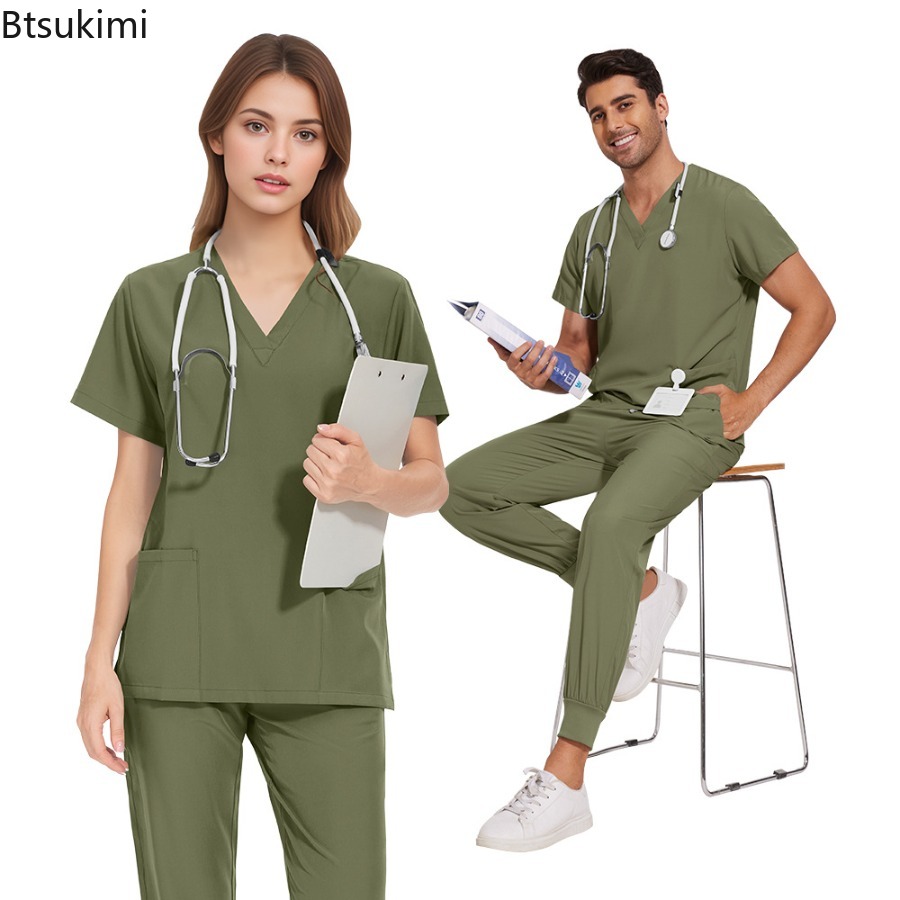 ชุดสครับ ชุดยูนิฟอร์ม พยาบาล ช - Lab Coat Medical บทวิจารณ์และราคา