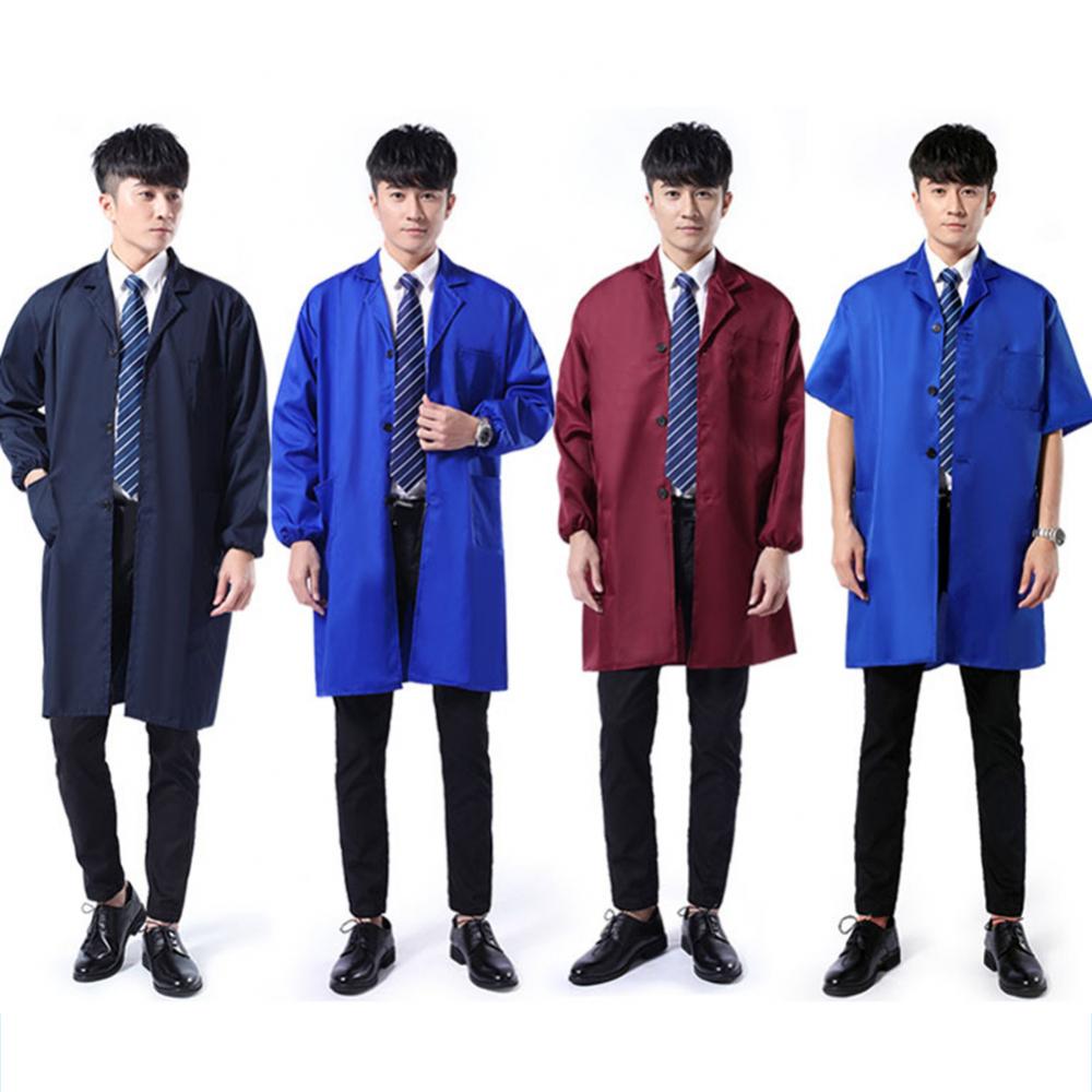 กันฝุ่นผู้ชายที่ทำงานเสื้อผ้าแ - Lab Coat Medical บทวิจารณ์และราคา