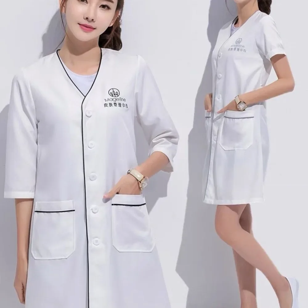 ชุดยูนิฟอร์มเสริมสวยพนักงานดูแ - Lab Coat Medical บทวิจารณ์และราคา